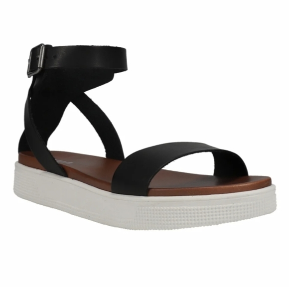 Mia Ellen Flatform Sandal Women's Black Size 8.5M - Picture 1 of 11